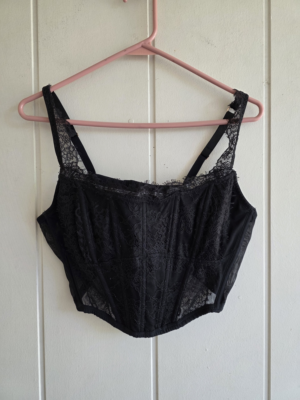 Victoria secret Dream Angels Lace Corset Top XL Whimsy Goth Dopamine Dressing